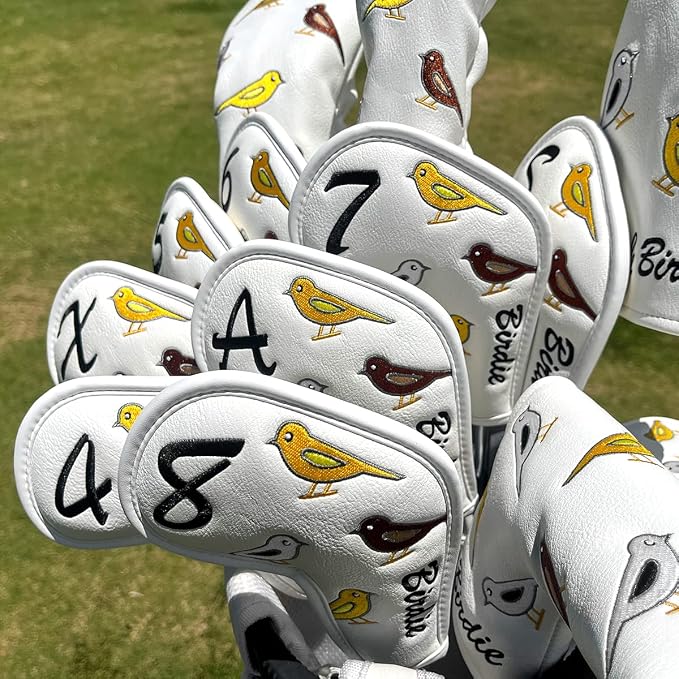 Premium Leather Golf Club Iron Covers - Image 5