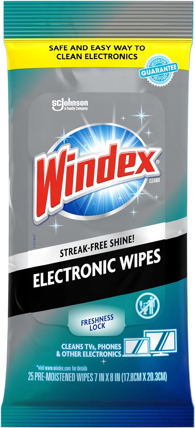 Windex Electronic Cleaning Wipes, Pre-Moistened Screen Wipes by Windex