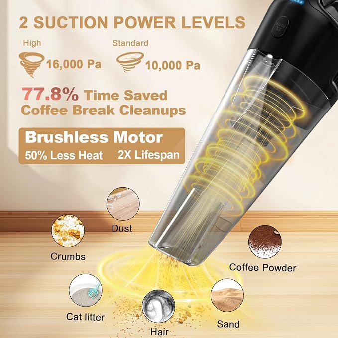 Handheld Vacuum Cordless Rechargeable - Image 2