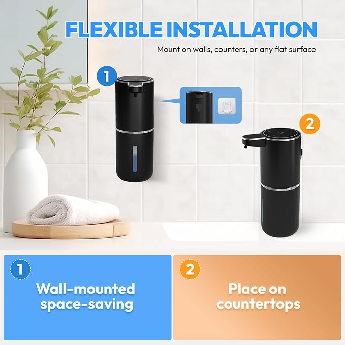 Automatic Soap Dispenser Touchless, Liquid Hand Soap Dispenser 12.8oz USB - Image 5