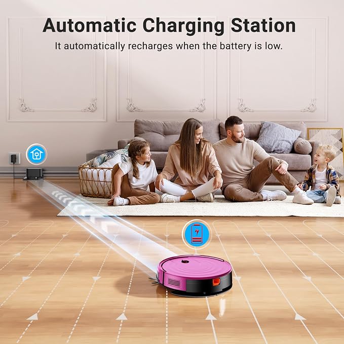 Robot Vacuum and Mop Combo 5000Pa 650mL 2 in 1 Mopping Robot Vacuum Cleaner - Image 7