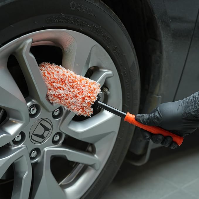 SPTA Car Wheel Brush Set, Rim Cleaner Brush - Image 7
