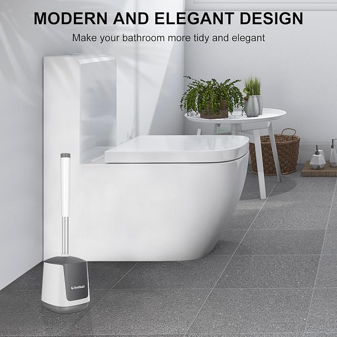 SetSail Silicone Toilet Bowl Brush and Holder Automatic Toilet Brushes - Image 7