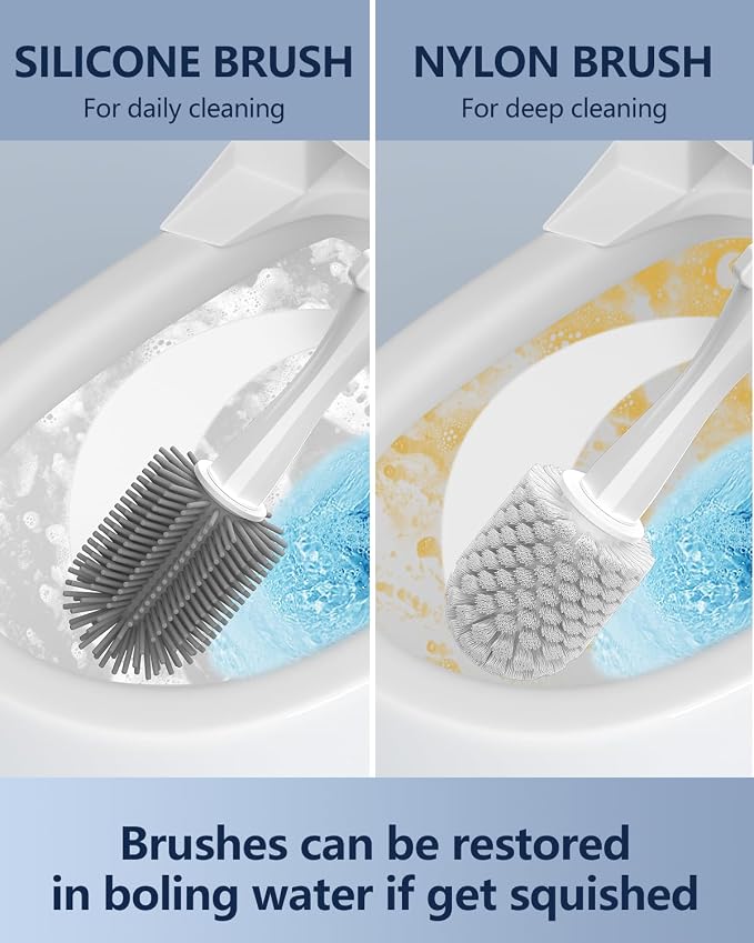 Leebein Electric Toilet Brush and Holder Set, Electric Toilet Bowl Scrubber Kit - Image 3