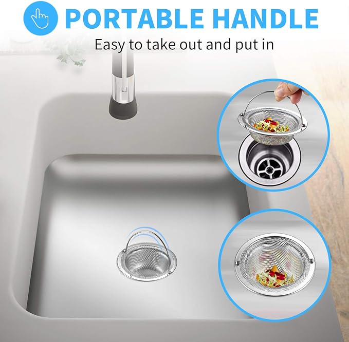 2 Pack Upgrade Kitchen Sink Strainer - Image 7
