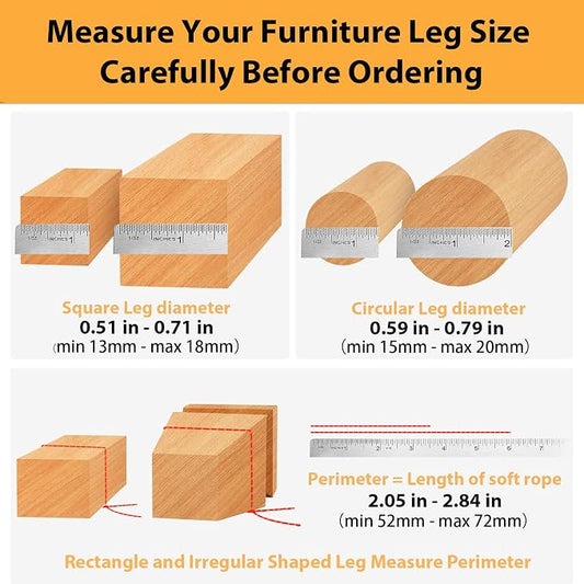 32 Pcs Extra Small Chair Leg Floor Protectors, Silicone Chair Leg Protectors - Image 2