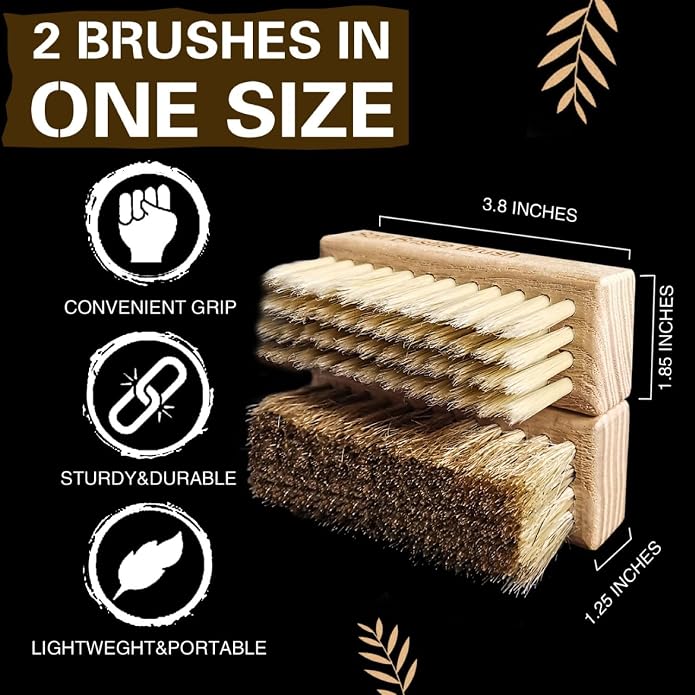 Portable Shoe Cleaning Brush Set of 2 Brushes - Image 7