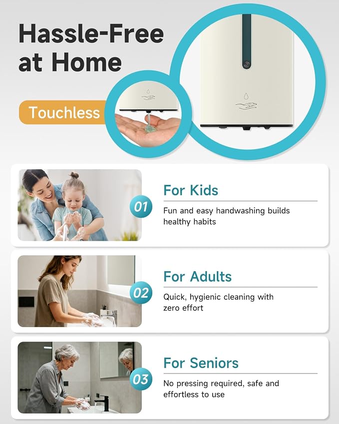 AIKE Automatic Wall Mount Liquid Soap Dispenser, Commercial Stainless Steel - Image 6