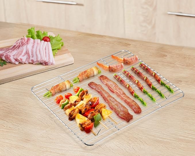 P&P CHEF Cooling Baking Rack Pack of 2, Stainless Steel Cooling Racks - Image 6