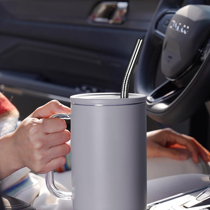 Tomorotec 11 Inch Stainless Steel Reusable Drinking Straws 14PCS & 2 Cleaning - Image 3