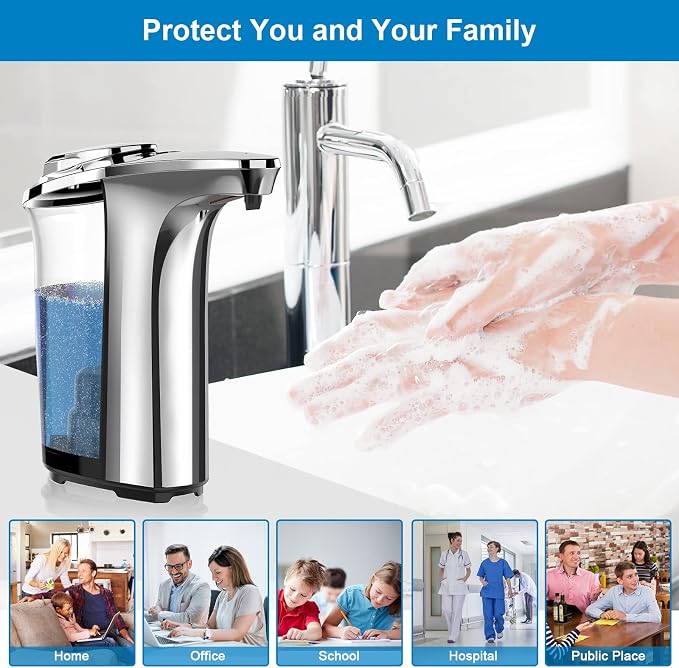 Automatic Soap Dispenser, Touchless Dish Soap Dispenser 17oz/500ml - Image 7