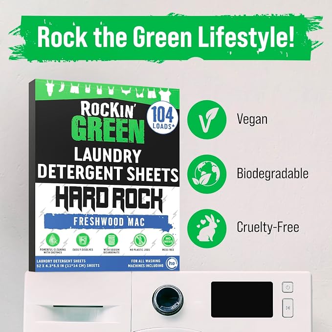 Rockin' Green Hard Rock Travel Laundry Detergent Sheets - Image 7