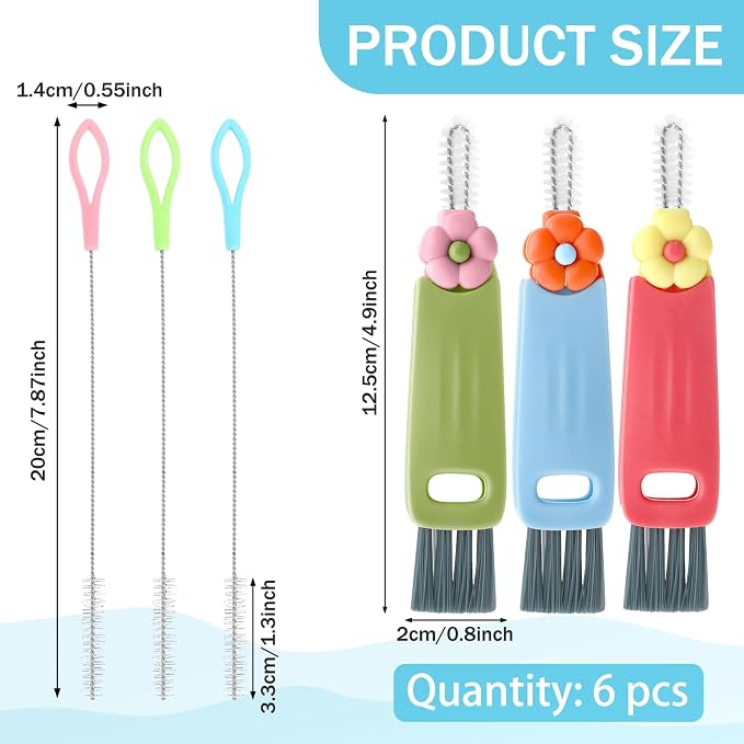 3Pcs 3 in 1 Cup Lid Cleaning Brush - Image 3