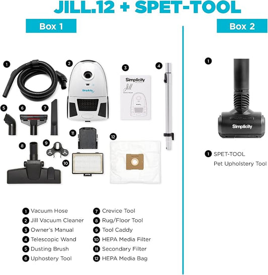 Simplicity Vacuums Jill Compact Canister Vacuum Cleaner - Image 2