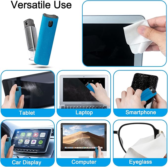 2 Pack Car Touch Screen Mist Cleaner, walrfid Laptop Screens and Phone - Image 4
