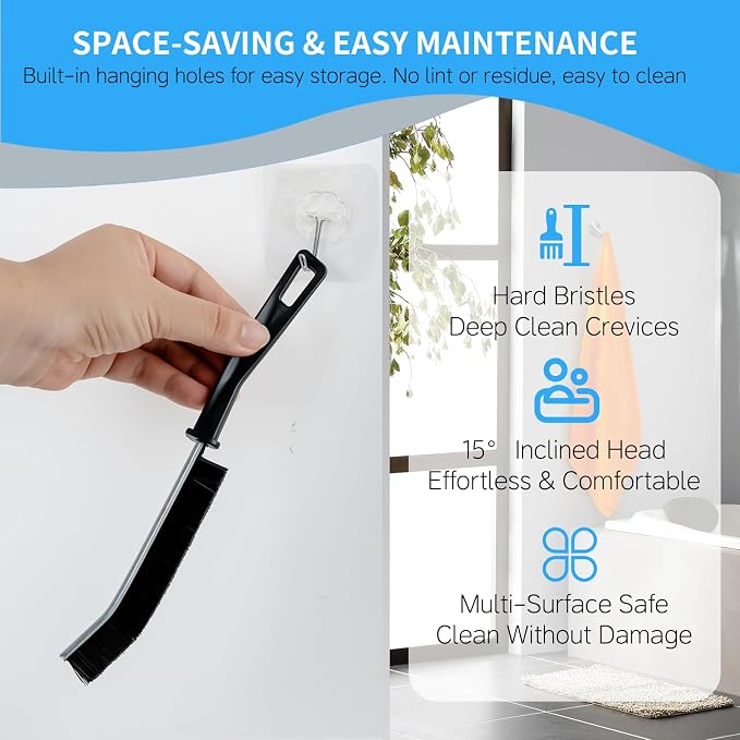 3 Pcs Crevice Cleaning Brush, 23cm Toilet Brush - Image 6