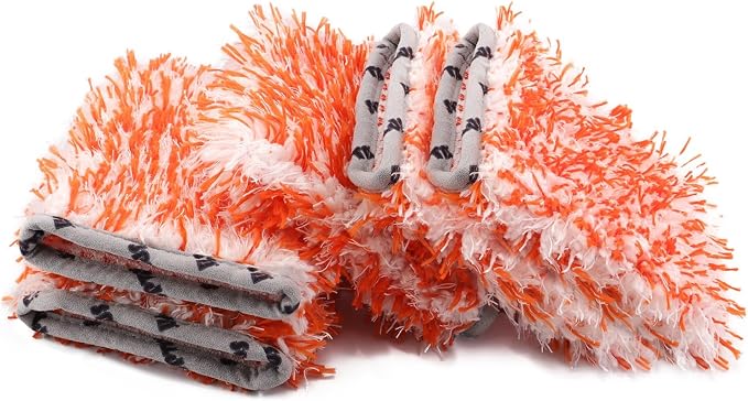 SPTA Microfiber Car Wash Mitt for Small Area, Plush Fiber Cloth Material by SPTA