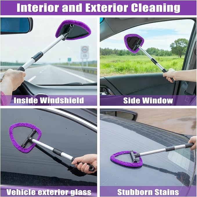 AUTODECO Windshield Cleaner Tool, Detailing Brush, Car Cleaning Kit Interior - Image 3