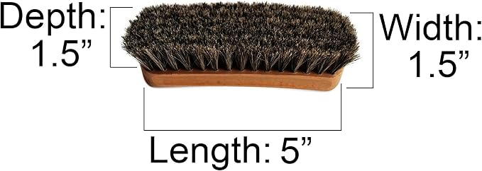 5" Mongolian Horsehair Shine Brush - Image 3