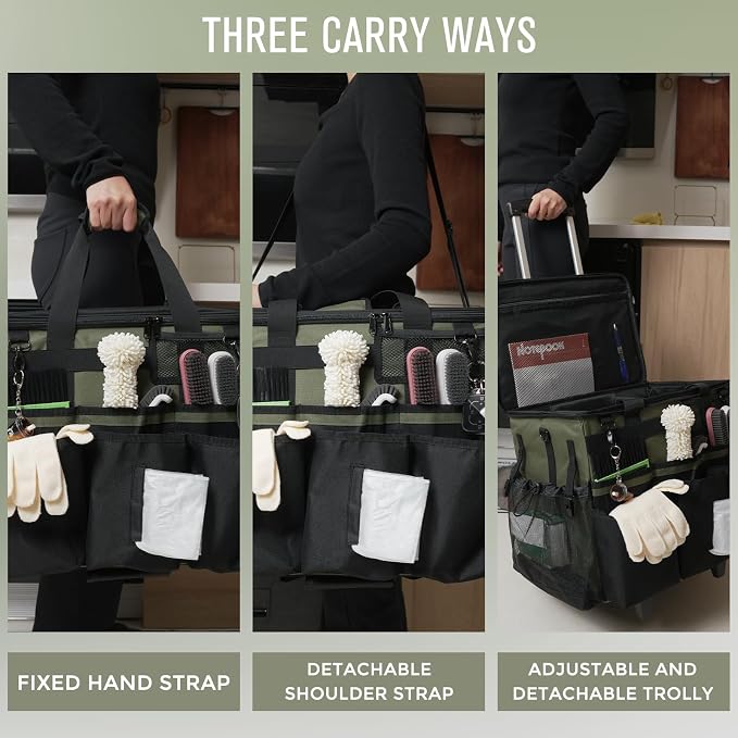 Rolling Cleaning Caddy Bag - Image 6
