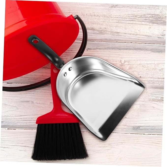 Stainless Steel Dustpan Metal Dust Pan Dustpan - Image 4