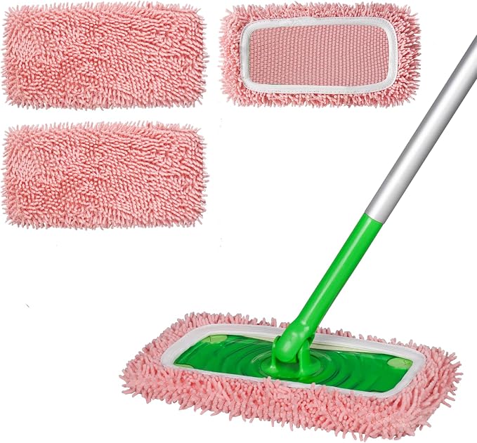 Reusable 100% Coral Fleece Mop Pads Compatible by ZHAYAO