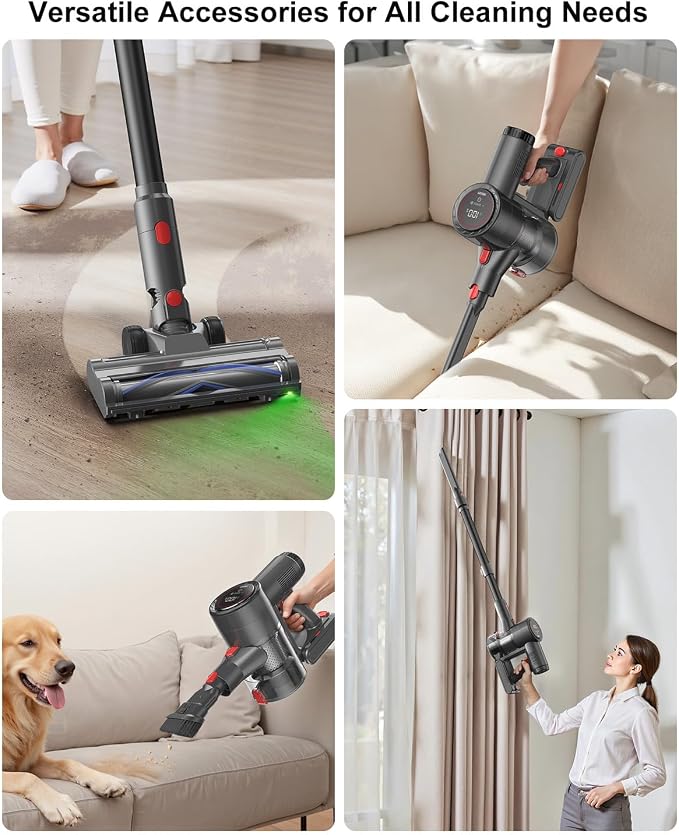 Cordless Vacuum Cleaner, 6-in-1 Lightweight Stick Vacuum - Image 8