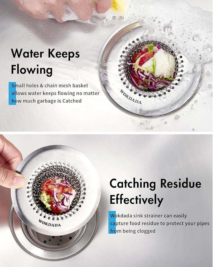 Revolutionary Kitchen Sink Drain Strainer & Sink Stopper/Patented Reversible - Image 5