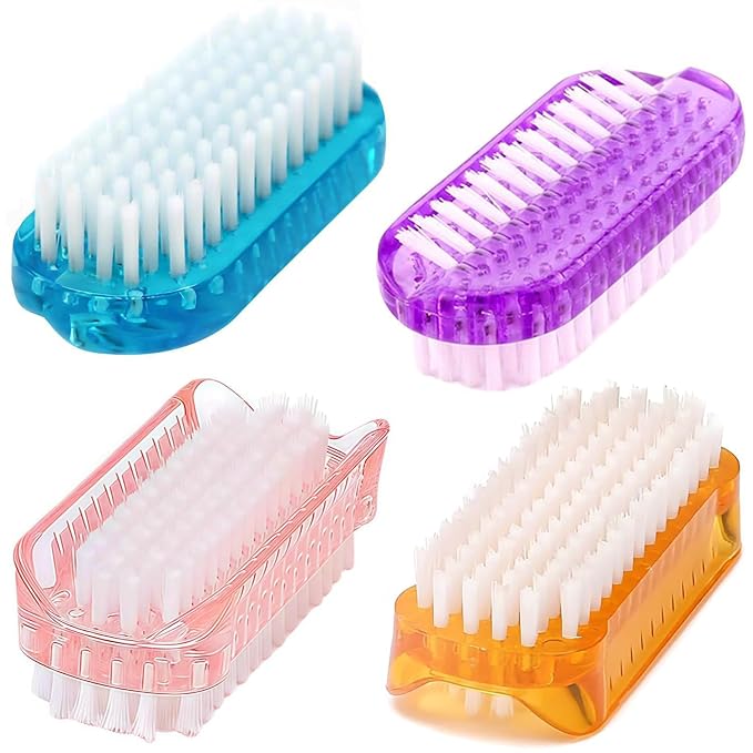 Nail Brush Two Sided Hand Fingernail Scrub Brushes Soft Stiff Bristles Scrubber by Sxmqhy