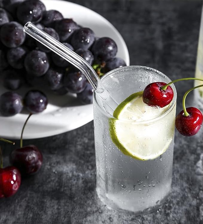 10-Piece Reusable Glass Drinking Straws - Image 5