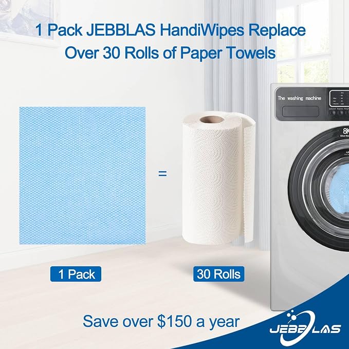 JEBBLAS Disposable Dish Towels and Cloths, Reusable Wipes - Image 4