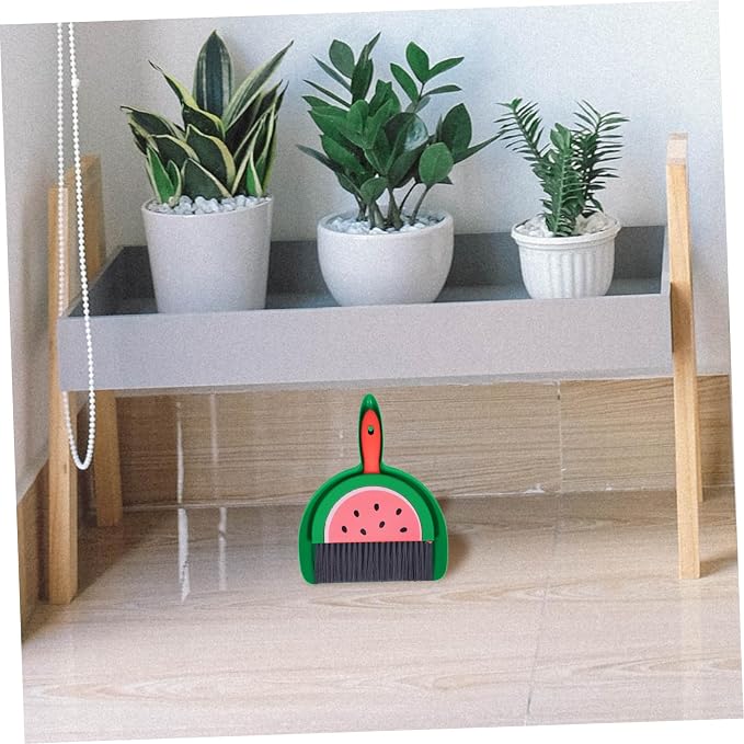 VOSAREA Small Dustpan and Brush Set Watermelon Mini Dustpan and Brush Whisk - Image 7
