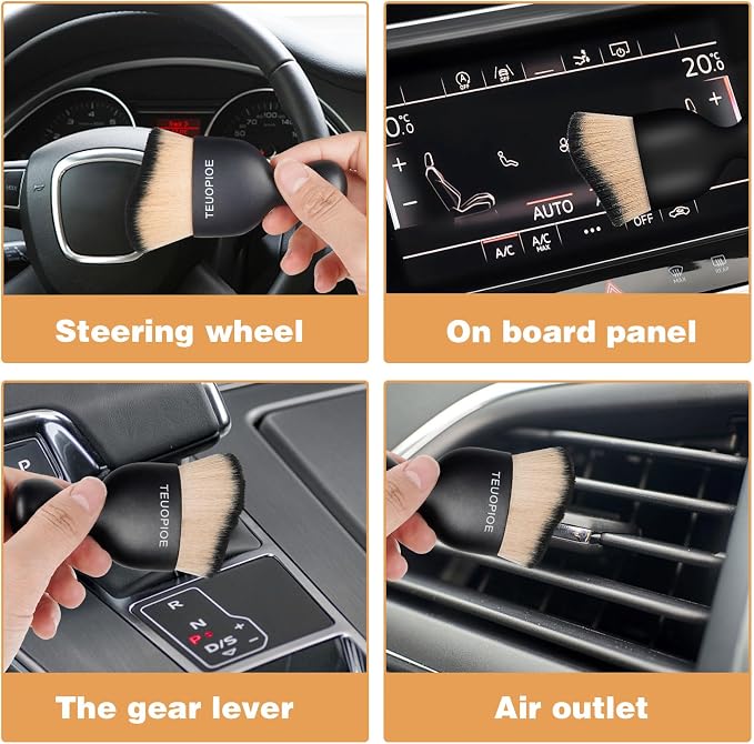 Car Interior Cleaning Brush, Car Duster Interior, Car Detailing Brush Dusting - Image 7