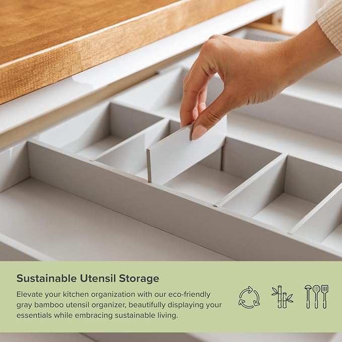 KitchenEdge Adjustable Kitchen Drawer Organizer - Image 5