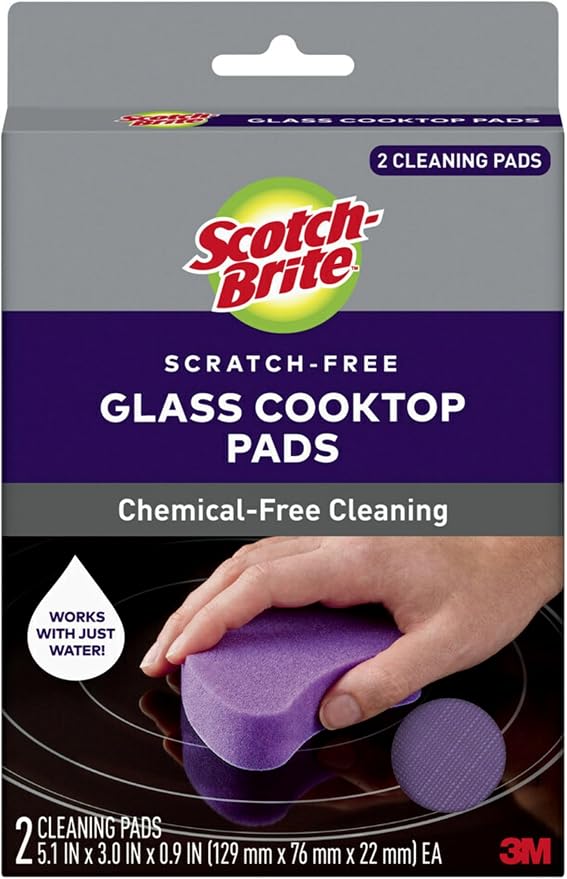 Scotch-Brite™ Glass Cooktop Pads, 4.1 in x 3.4 in x 1 in by Scotch-Brite