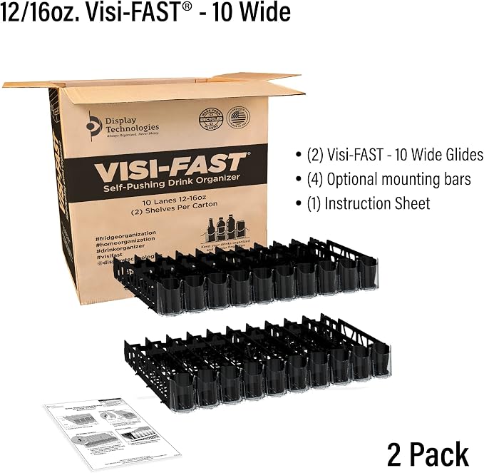 Visi-FAST Spring Push Drink Dispenser, Refrigerator Organizers and Storage - Image 5