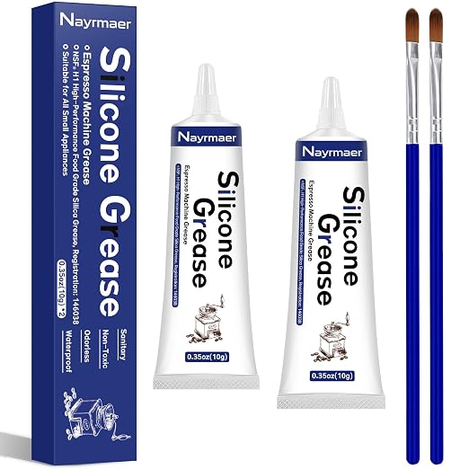 Espresso Machine Grease, 2 x 10g Silicone Grease Maintenance Kit by Nayrmaer