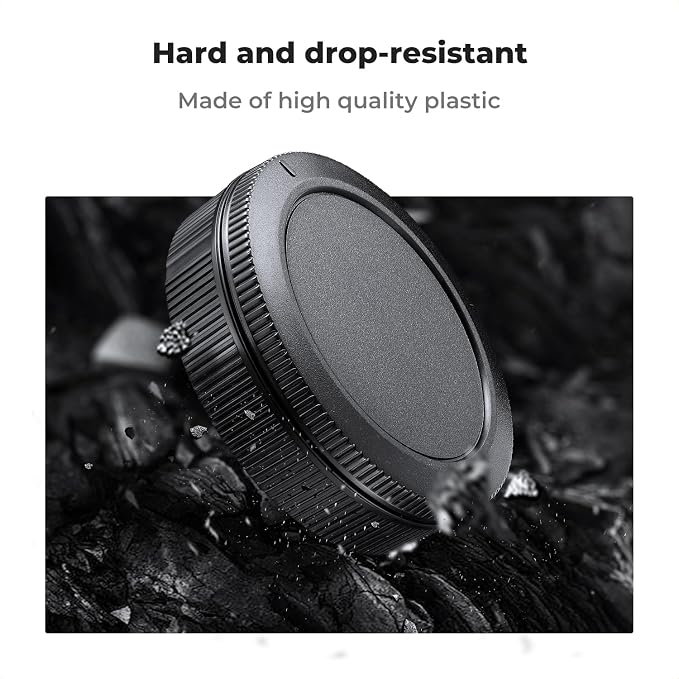 K&F Concept RF Mount Rear Lens Cap & Body Cap Cover & Hot Shoe Cover Kit - Image 5