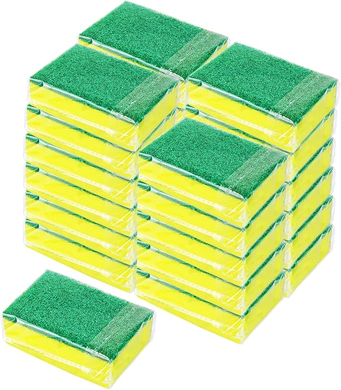 Kitchen Cleaning Sponges, Cleaning Sponges in Bulk, Non Scratch Dishwashing by KRIZJUES