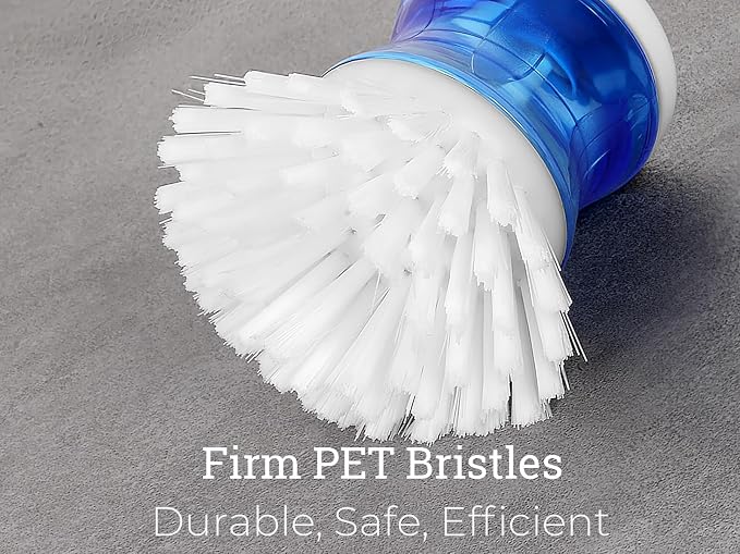 Dish Brush with Soap Dispenser for Dishes Pot Pan Kitchen Sink Scrubbing - Image 2