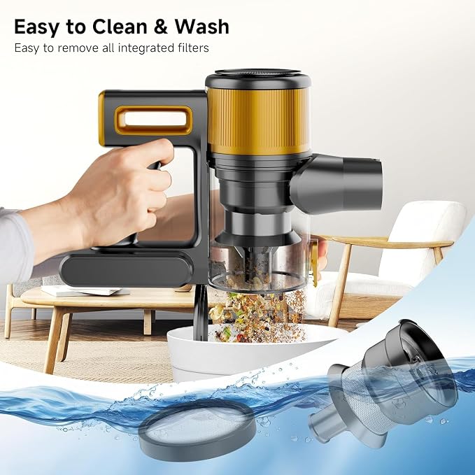 Cordless Vacuum Cleaner, 8 in 1 40Kpa 55Mins, Lightweight Vacuum Cleaners - Image 8