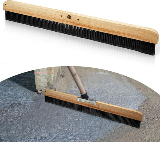 1 Pack 36 Inch Concrete Broom Finishing Tools Without Handle Wood Backed Brush by Yiyiring
