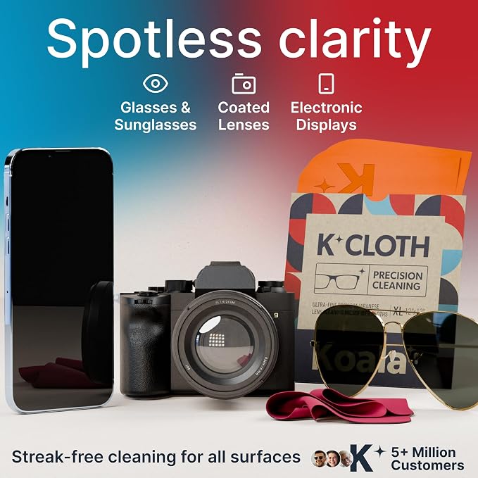 Koala Lens Cleaning Cloth | Japanese Microfiber | Glasses Cleaning Cloths | - Image 2
