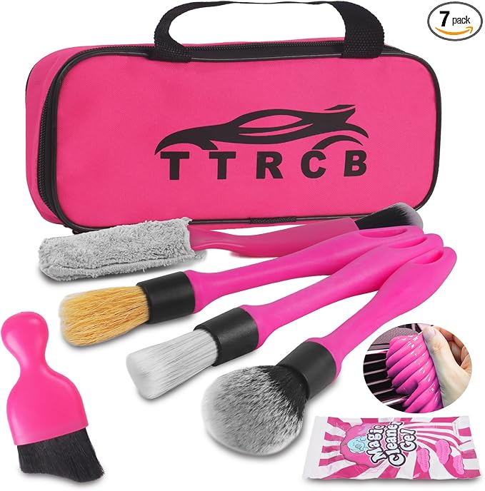TTRCB Car Detailing Cleaning Kit Interior Cleaner, Car Detailing Brush Set by TTRCB