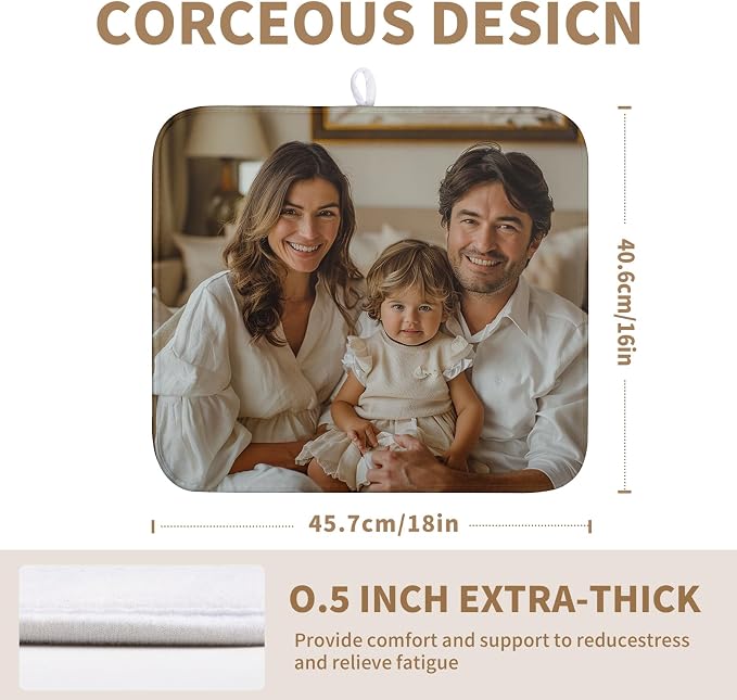 Custom Drying Mat with Picture Text Personalized Photo Dish Drying Mats - Image 3