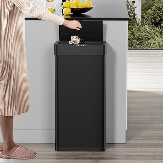 TLSUNNY 16 Gallon Motion Sensor Trash Can, Touchless Automatic Garbage Can - Image 9