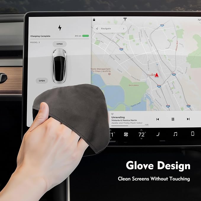 Car Screen Cleaner Pad with Acrylic Storage Box - Image 2