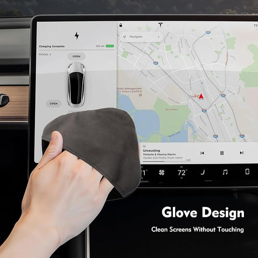 Car Screen Cleaner Pad with Acrylic Storage Box - Image 2
