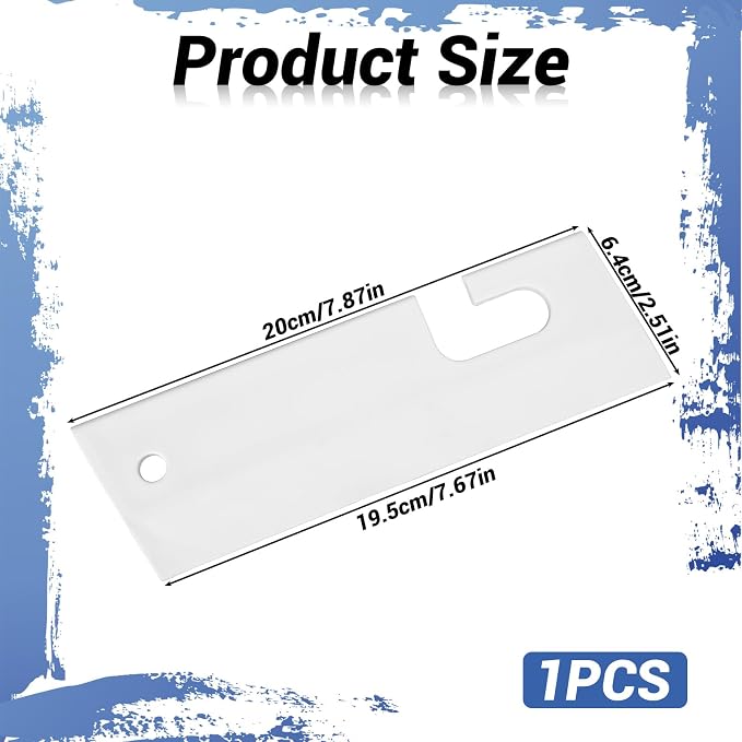 White Silicone Squeegee with Hanging Hook Mini Soft Window Squeegee Shower - Image 2