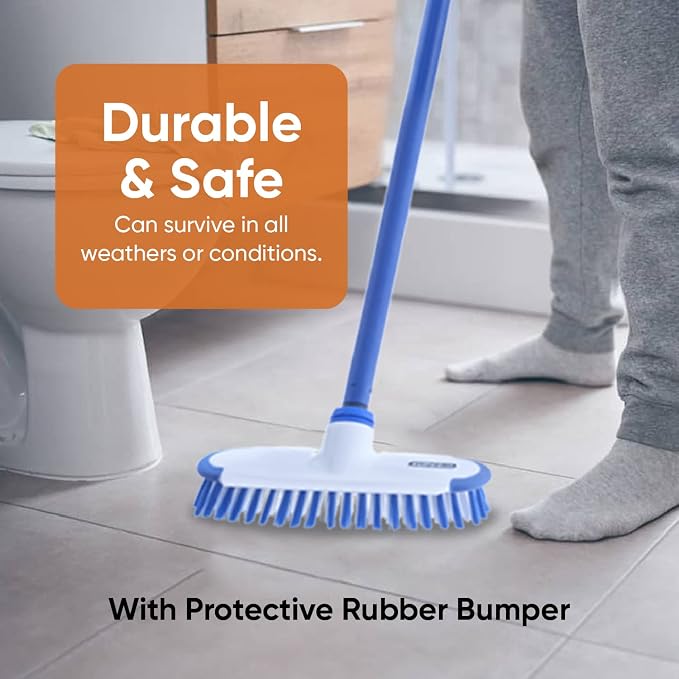 Superio Deck Scrub Brush with Long Handle 48 Inches, Heavy Duty Stiff Bristles - Image 6